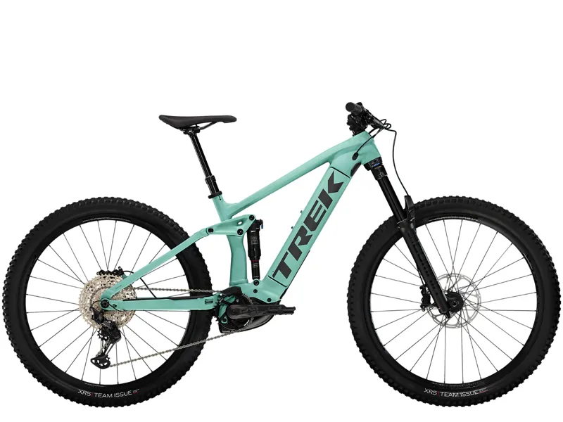 Trek Rail 7 Deore/XT Full Suspension Electric Mountain Bike 2023 in Blue Sage
